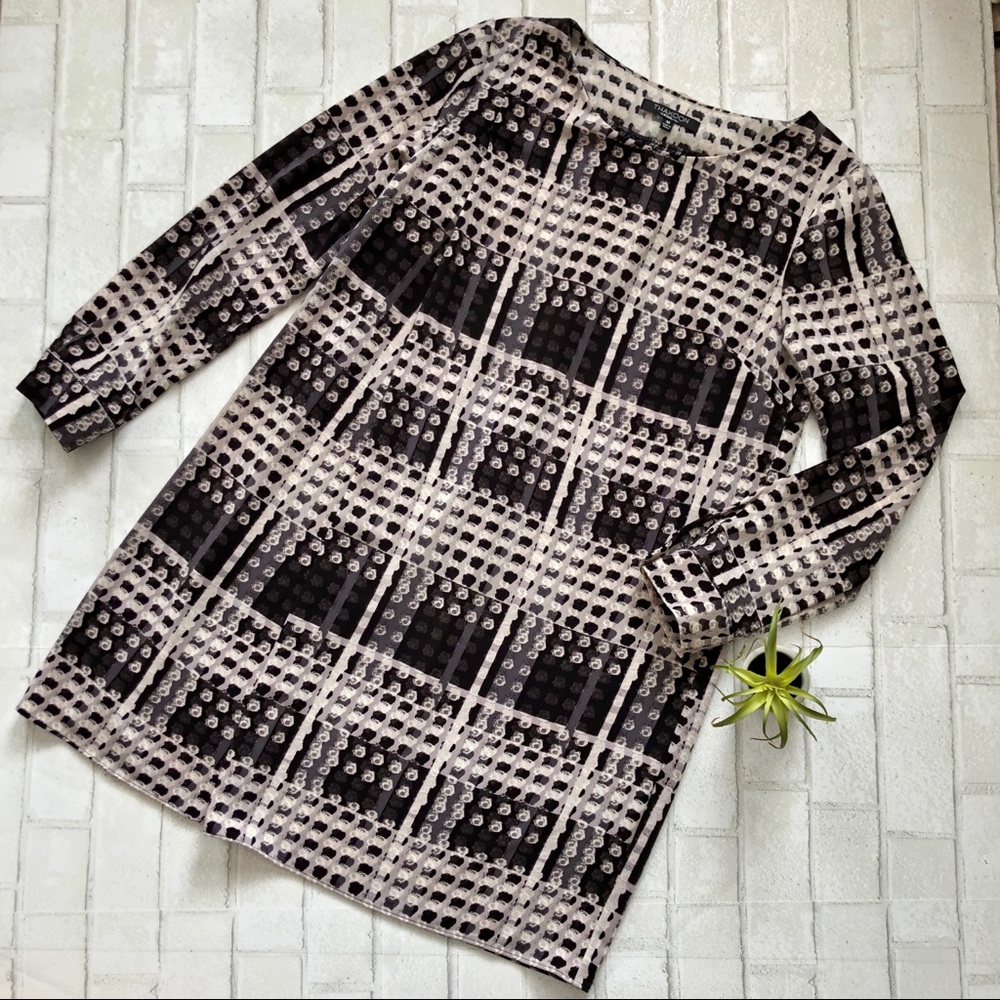 Thakoon Long Sleeve Plaid Shift Dress